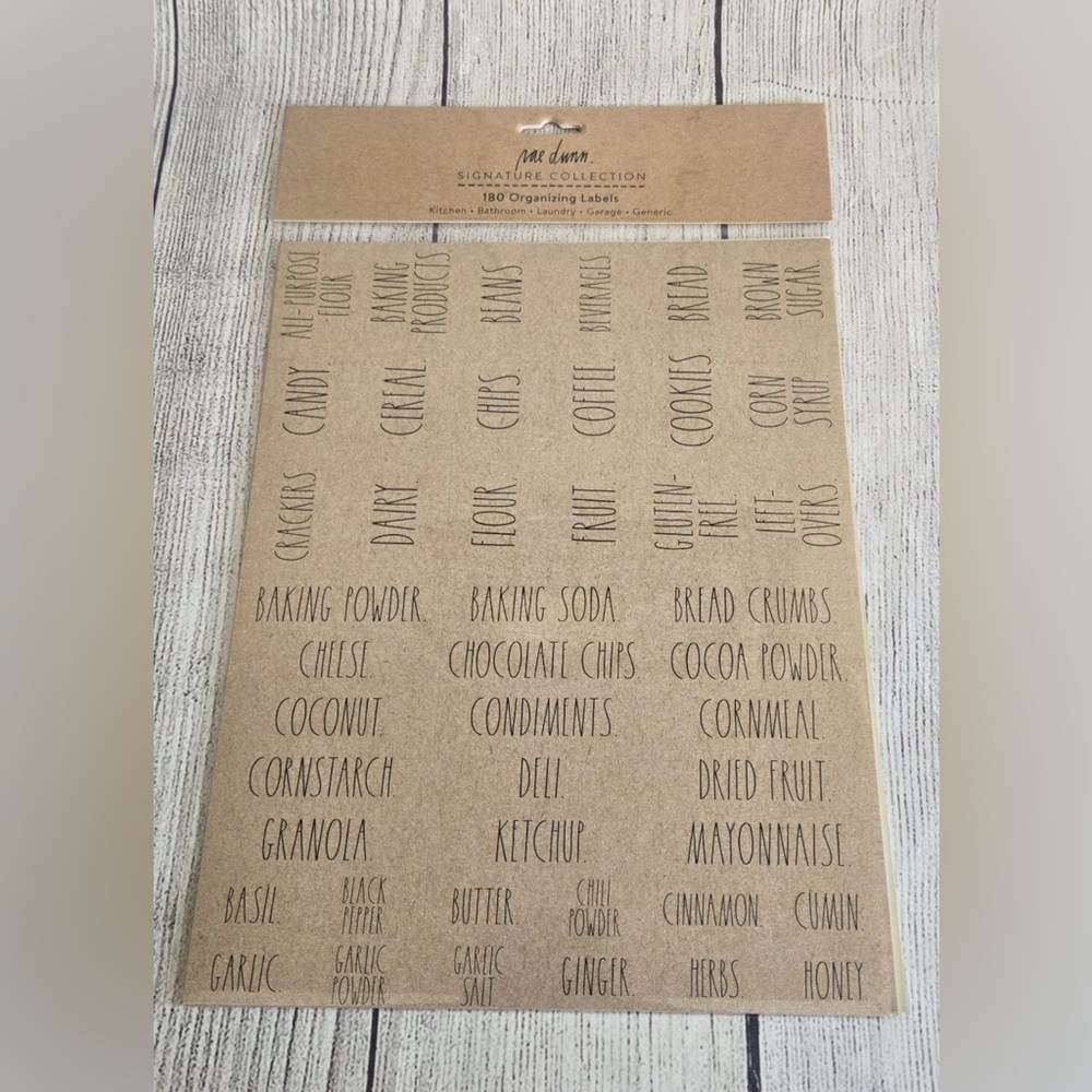 NEW Rae Dunn 180 Organizing Labels Kitchen - Picture 2 of 3